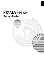 Предварительный просмотр 2 страницы Canon Pixma MP800R Setup Manual