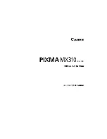 Preview for 3 page of Canon PIXMA MX310 series Quick Start Manual