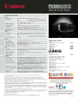 Предварительный просмотр 2 страницы Canon PIXMA MX850 Brochure