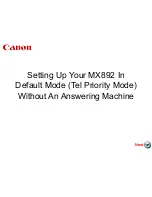 Canon PIXMA MX892 Setup Manual предпросмотр