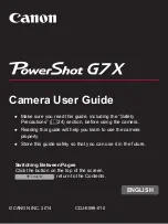 Предварительный просмотр 1 страницы Canon Power Shot G7X User Manual