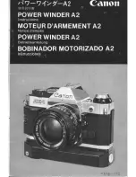 Canon POWER WINDER A2 Instructions Manual предпросмотр