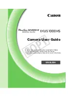 Canon POWERSHOT 1000 HS User Manual предпросмотр