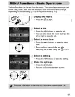 Предварительный просмотр 47 страницы Canon PowerShot A1000 IS User Manual