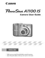 Preview for 1 page of Canon PowerShot A1100 IS User Manual