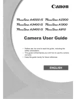 Preview for 1 page of Canon POWERSHOT A1300 User Manual