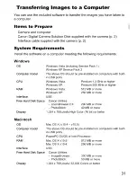 Предварительный просмотр 31 страницы Canon PowerShot A2000 IS User Manual