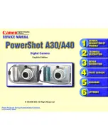 Canon PowerShot A30 Service Manual предпросмотр