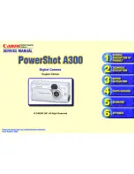 Canon PowerShot A300 Service Manual предпросмотр