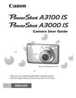 Canon PowerShot A3000 IS User Manual предпросмотр