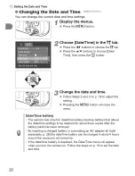 Preview for 20 page of Canon PowerShot A3000 IS User Manual