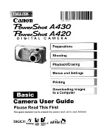 Canon PowerShot A420 User Manual предпросмотр