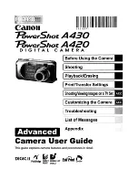 Предварительный просмотр 25 страницы Canon PowerShot A420 User Manual