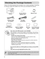 Предварительный просмотр 2 страницы Canon PowerShot A480 User Manual