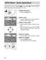 Предварительный просмотр 44 страницы Canon PowerShot A480 User Manual