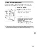 Предварительный просмотр 109 страницы Canon PowerShot A480 User Manual