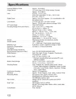 Предварительный просмотр 122 страницы Canon PowerShot A480 User Manual