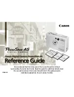 Canon PowerShot A5 Reference Manual предпросмотр