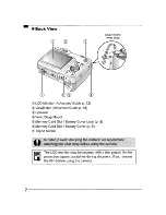 Предварительный просмотр 4 страницы Canon PowerShot A550 User Manual