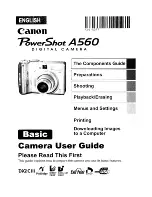 Canon PowerShot A560 User Manual preview