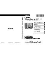 Canon Powershot A570 IS User Manual предпросмотр