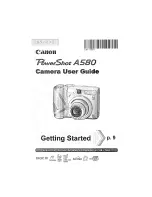 Canon PowerShot A580 User Manual preview