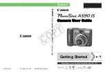 Preview for 1 page of Canon PowerShot A590 IS Getting Started