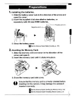 Предварительный просмотр 3 страницы Canon POWERSHOT A610 User Manual