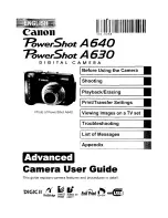 Предварительный просмотр 37 страницы Canon POWERSHOT A630 User Manual