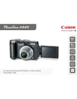 Canon POWERSHOT A640 Brochure предпросмотр