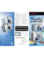 Canon PowerShot A70 Brochure & Specs предпросмотр