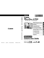 Canon POWERSHOT A700 User Manual предпросмотр