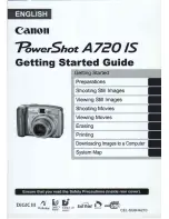 Предварительный просмотр 1 страницы Canon PowerShot A720 IS Getting Started Manual