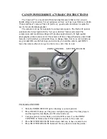 Canon POWERSHOT A75 Basic Instructions предпросмотр