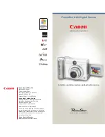 Предварительный просмотр 1 страницы Canon POWERSHOT A80 - Digital Camera - 4.0 Megapixel Brochure & Specs