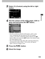 Preview for 109 page of Canon POWERSHOT A80 - Digital Camera - 4.0 Megapixel User Manual