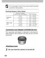 Preview for 192 page of Canon POWERSHOT A80 - Digital Camera - 4.0 Megapixel User Manual