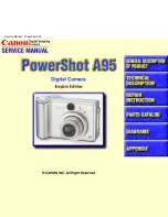 Предварительный просмотр 1 страницы Canon PowerShot A95 Service Manual