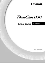 Предварительный просмотр 1 страницы Canon PowerShot D30 Getting Started