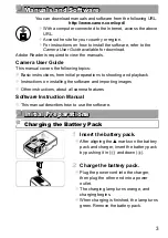 Предварительный просмотр 3 страницы Canon PowerShot D30 Getting Started