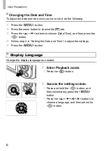 Предварительный просмотр 6 страницы Canon PowerShot D30 Getting Started