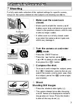 Предварительный просмотр 7 страницы Canon PowerShot D30 Getting Started