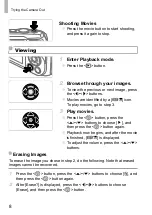 Предварительный просмотр 8 страницы Canon PowerShot D30 Getting Started