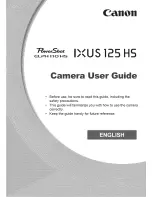 Предварительный просмотр 1 страницы Canon POWERSHOT ELPH 110HS User Manual