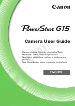 Предварительный просмотр 1 страницы Canon PowerShot G15 User Manual