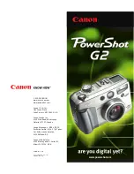 Canon PowerShot G2 Brochure & Specs preview