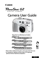 Canon PowerShot G2 User Manual preview