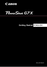 Canon PowerShot G7X Getting Started предпросмотр