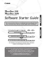 Canon POWERSHOT S10 Software Starter Manual предпросмотр