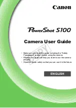 Предварительный просмотр 1 страницы Canon PowerShot S100 DIGITAL ELPH User Manual